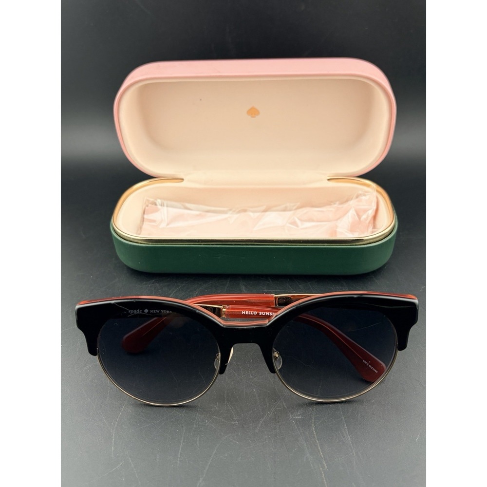 KATE‎ SPADE NEW YORK KAILEEN/S 3H29O BLACK AUTHENTIC FRAMES SUNGLASSES 52-21